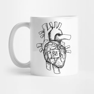Closed Heart in the Corner Mug